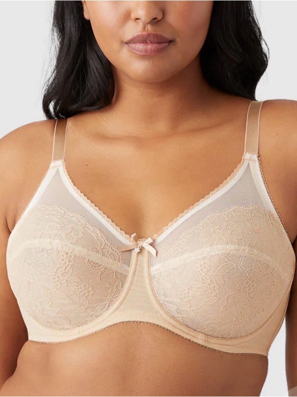 Wacoal Retro Chic Full Figure Underwire Bra 38C Toast